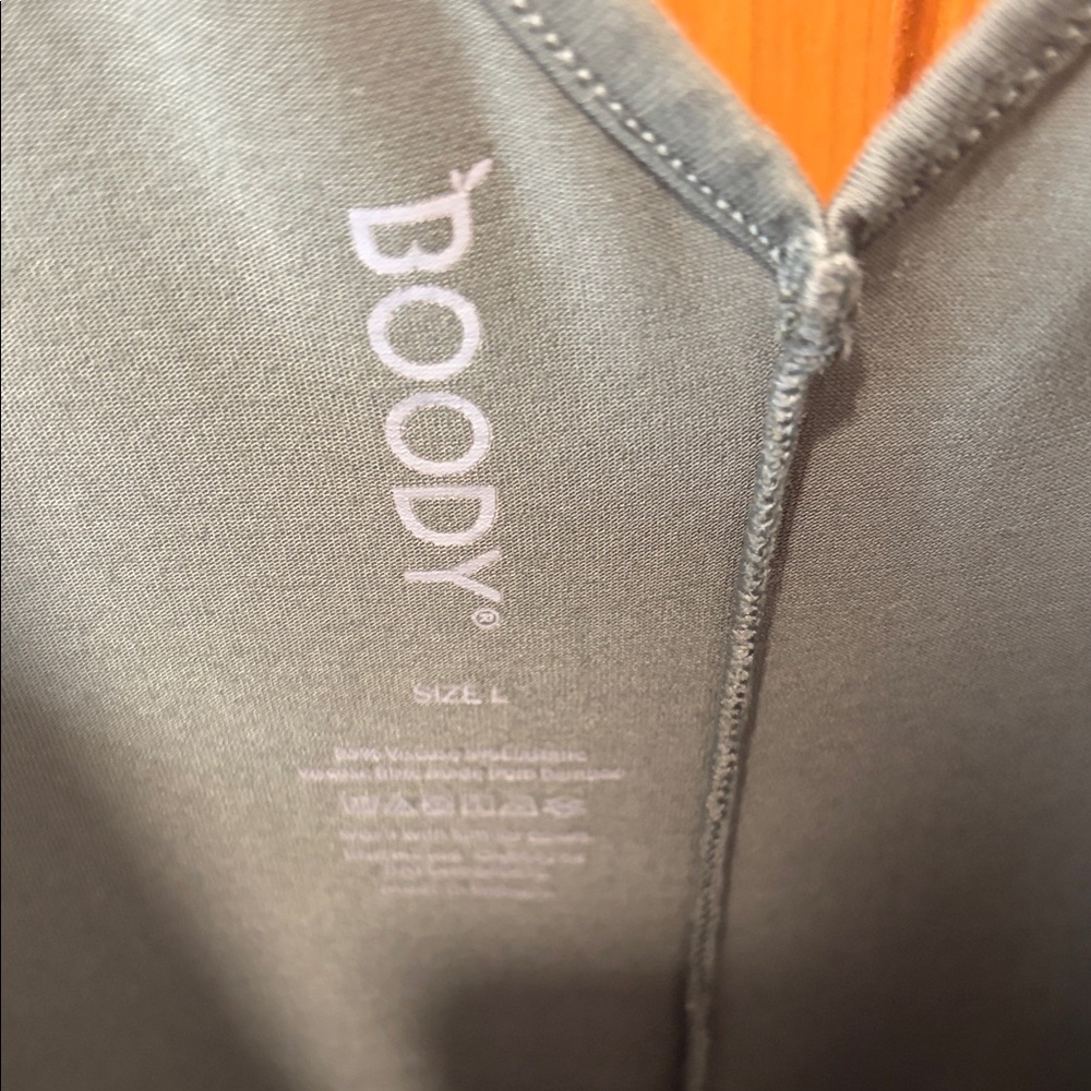 BOODY V neck jumpsuit olive green - Picture 4 of 4